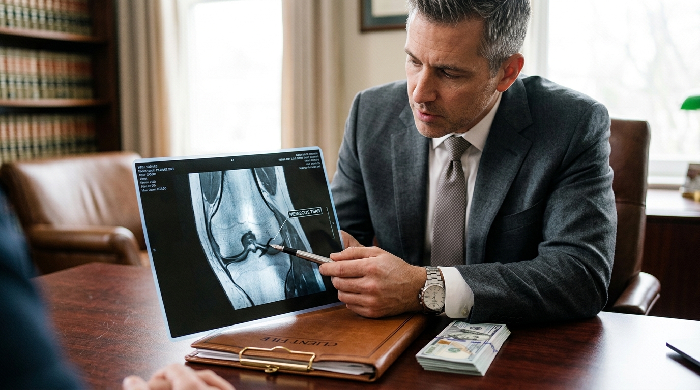 average settlement for meniscus tear injuries in 2 1784026859595